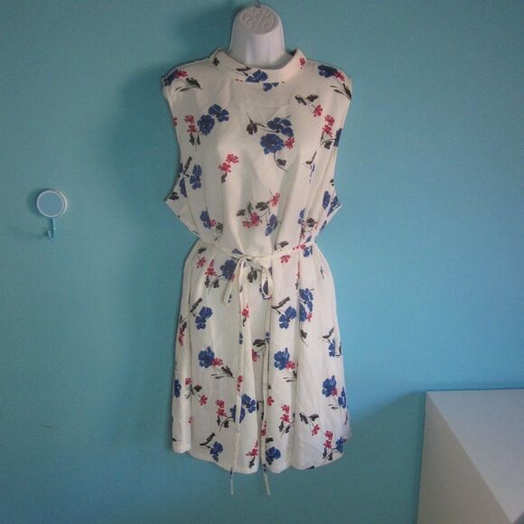 NEW! Modcloth Womans 3X Dress New w Tags Summer Sleeveless White Floral Party - Picture 1 of 11
